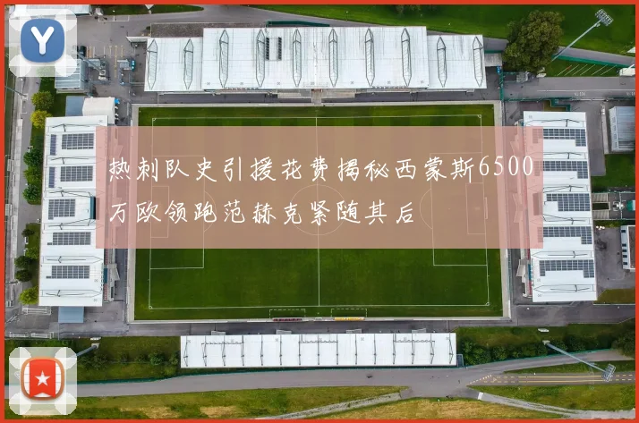 热刺队史引援花费揭秘西蒙斯6500万欧领跑范赫克紧随其后